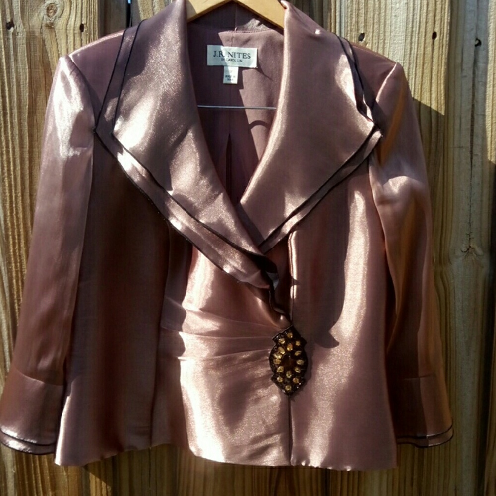 J.R NITES BY CAROLINE/EVENING JACKET/W/JS Skirt - Picture 2 of 8